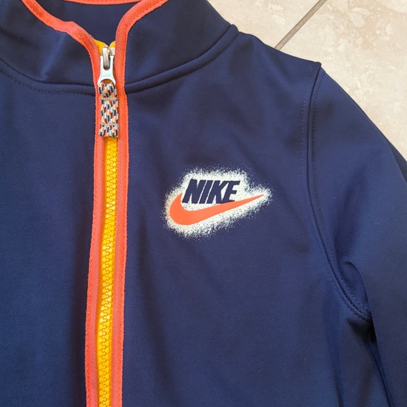 Nike Youth Navy and Orange Tracksuit - Picture 5 of 8